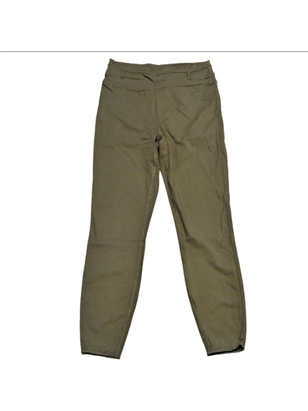 Halara Womens Stretchy High-Waisted Skinny Pants Olive Green Large NWT